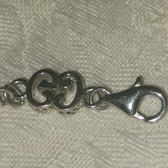 Gabriel & Co. Sterling Silver & 18k Station Necklace, 18 Inches - Picture 6 of 8